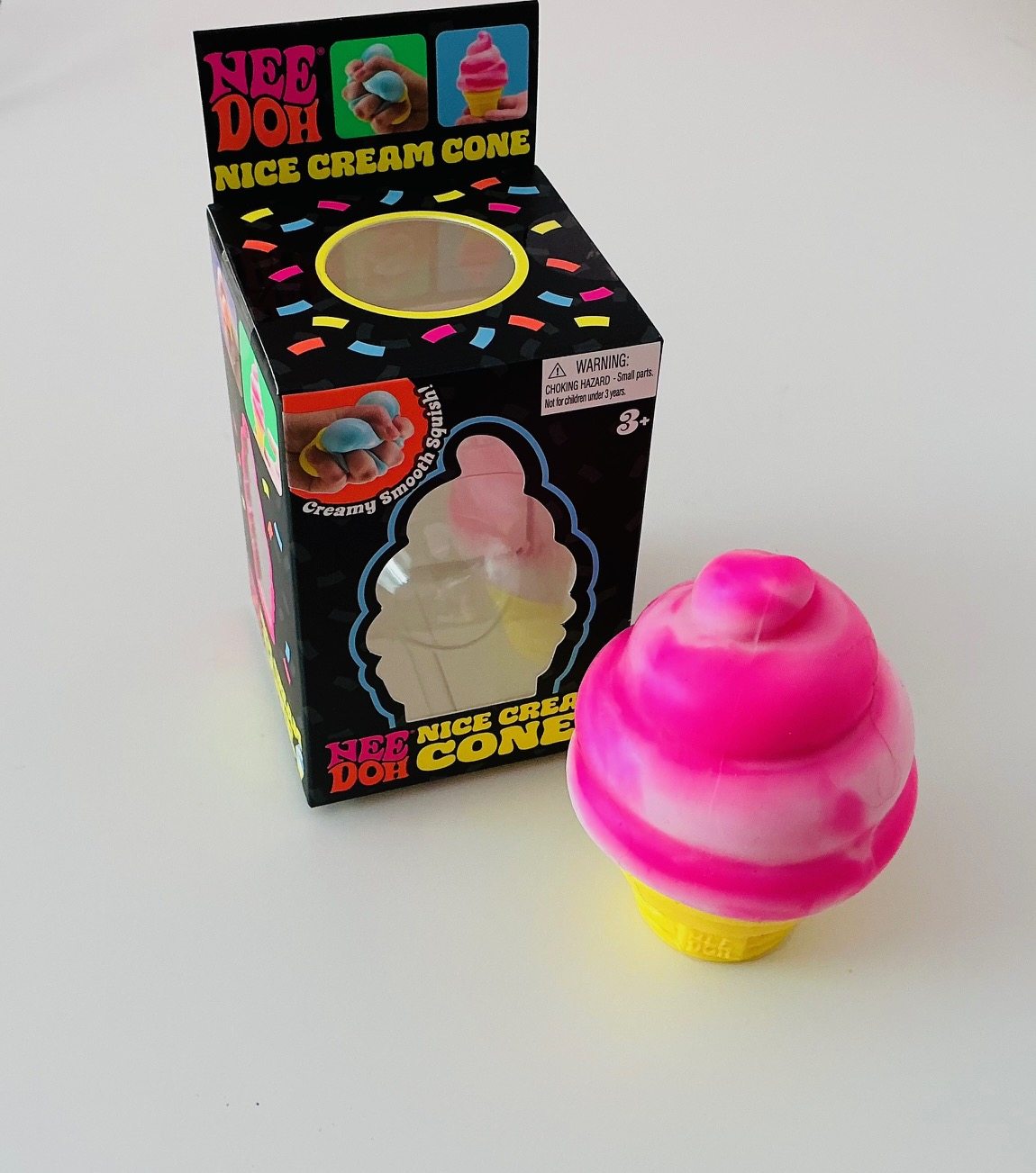 Pink NeeDoh Nice Cream Cone